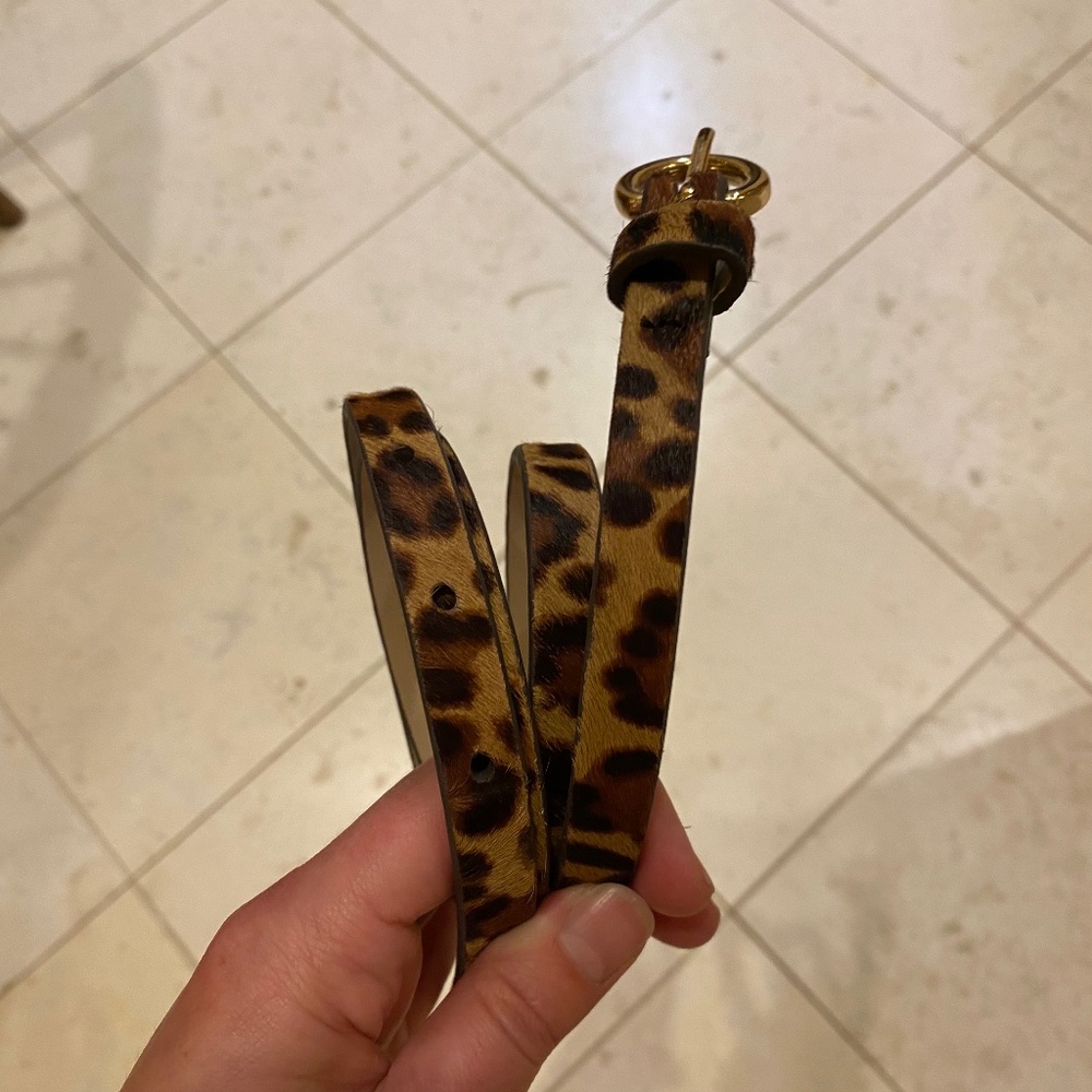 Thin Leopard Belt